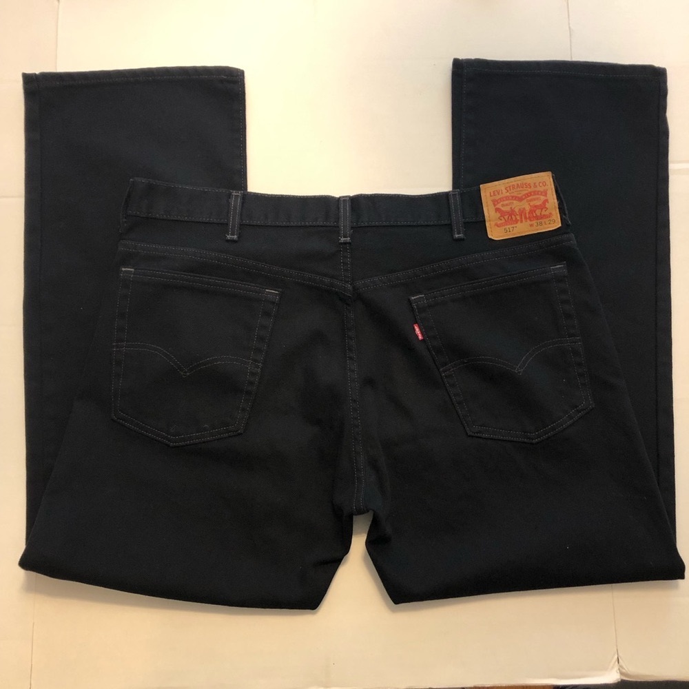 Levi’s 517 Bootcut Slim Fit Black Jeans Sz 38 x 29